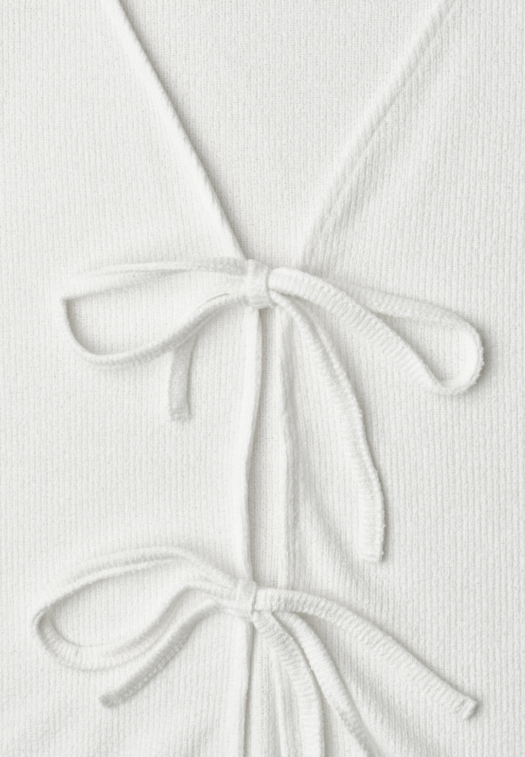 short knit look jacket w.strin, off white 10108 Bild 2