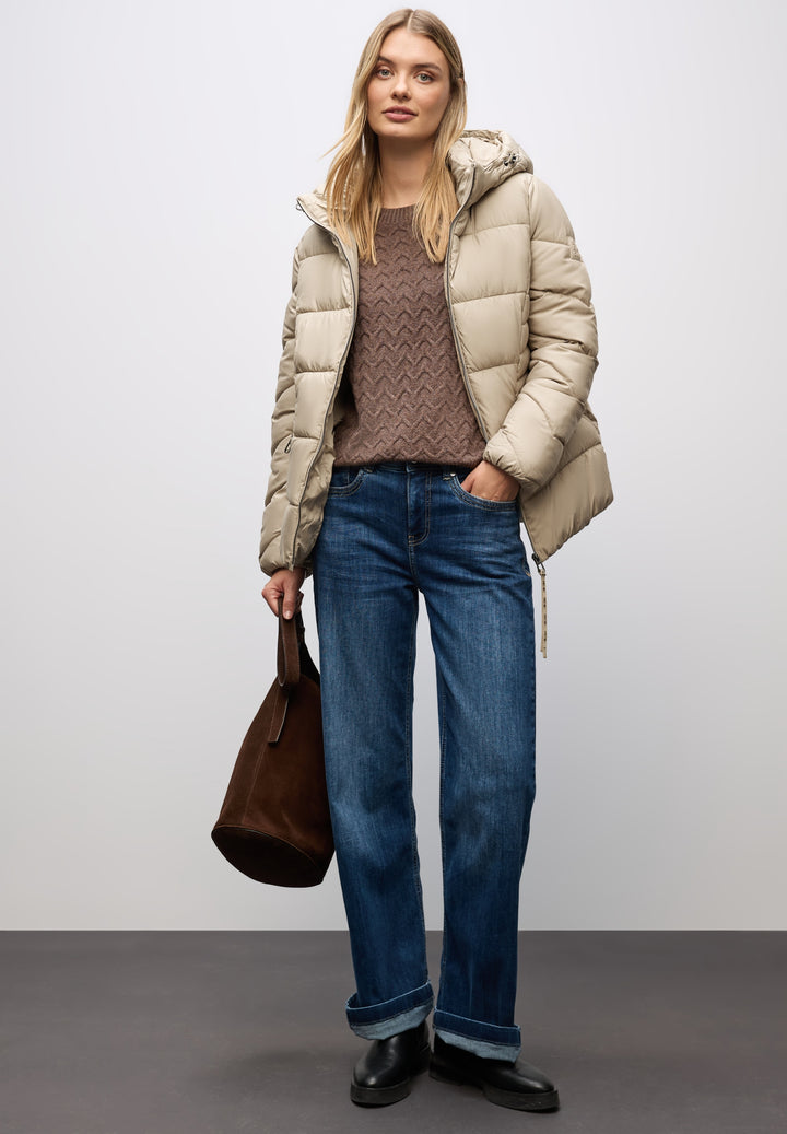 Short Padded Jkt, Smooth Champagne 16631 Bild 3