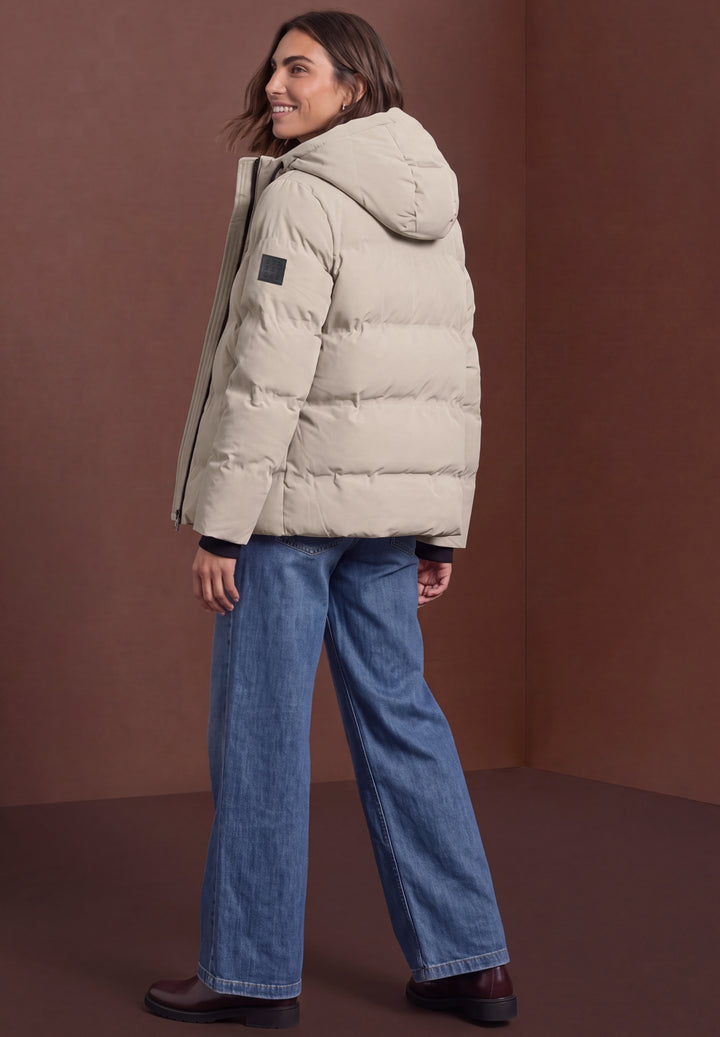 Short Padded Jkt w. Glued Quil, barley beige 16668 Bild 4