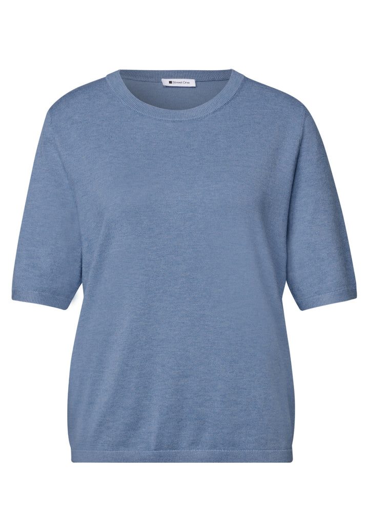 short sleeve sweater, northern blue mel. 17934 Bild 1