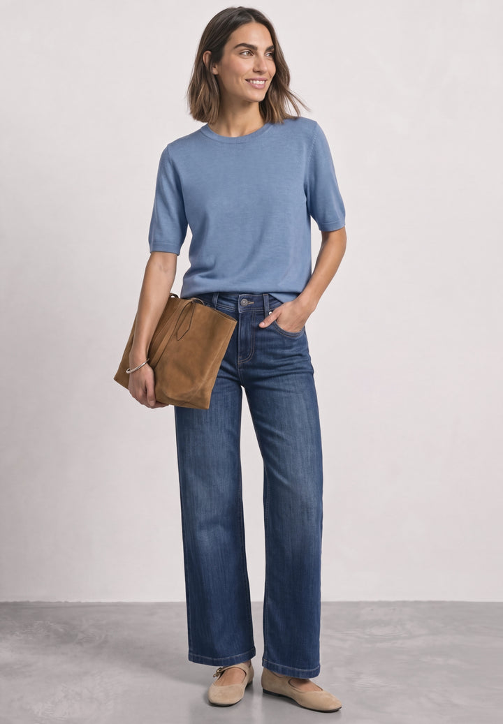 short sleeve sweater, northern blue mel. 17934 Bild 5