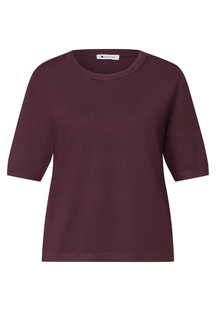 short sleeve sweater, rustic rouge 17820 Bild 1