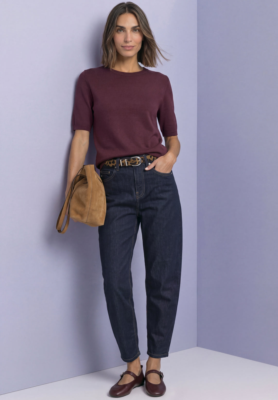 short sleeve sweater, rustic rouge 17820 Bild 3