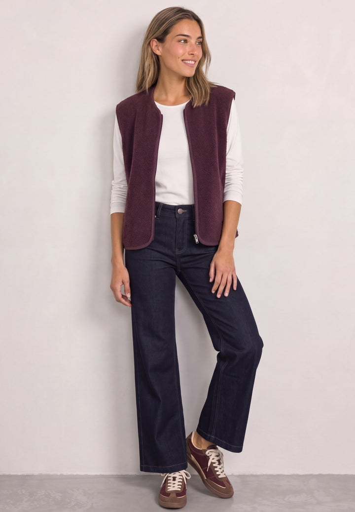 Short Teddy Vest w. Corduroy D, rustic rouge 17820 Bild 5