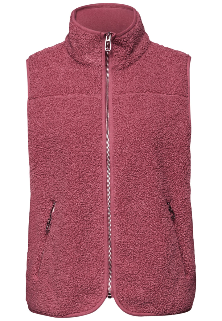 Short Teddy Vest w. Stand-Up C, desert berry 16615 Bild 1