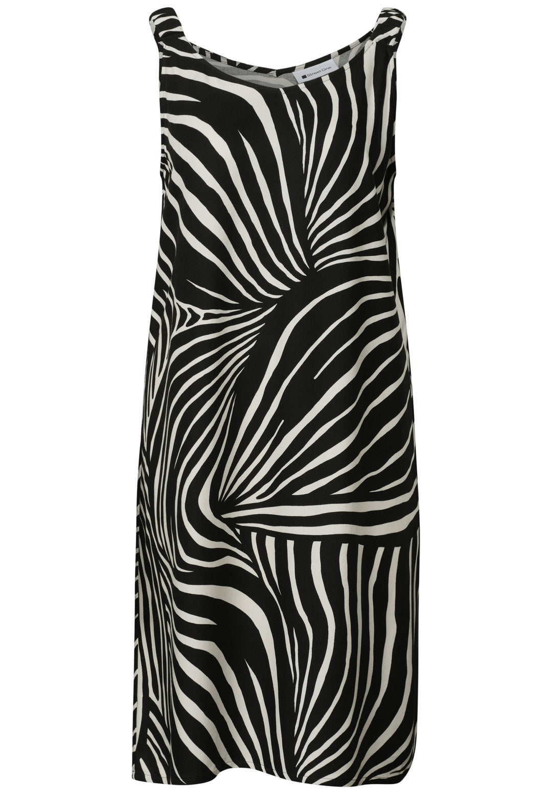 Sleeveless Dress_AOP, Black 20001 Bild 1