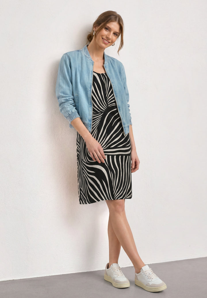 Sleeveless Dress_AOP, Black 20001 Bild 3