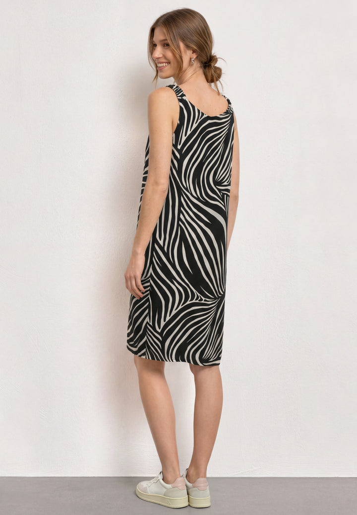 Sleeveless Dress_AOP, Black 20001 Bild 4