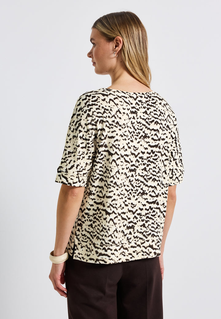 soft printed batwing shirt, morning beige 37019 Bild 4