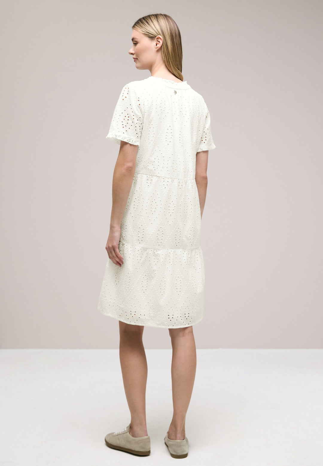 SOL_shiffley Tunic Dress solid, off white 10108 Bild 4