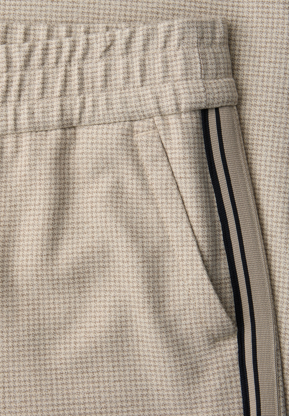 Straight Leg MW Pepita with Ga, cotton beige 36667 Bild 2