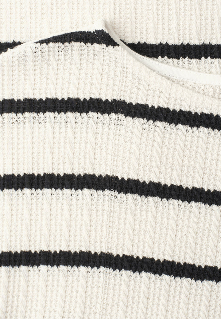 striped knit look shirt, shadowed navy 27502 Bild 2