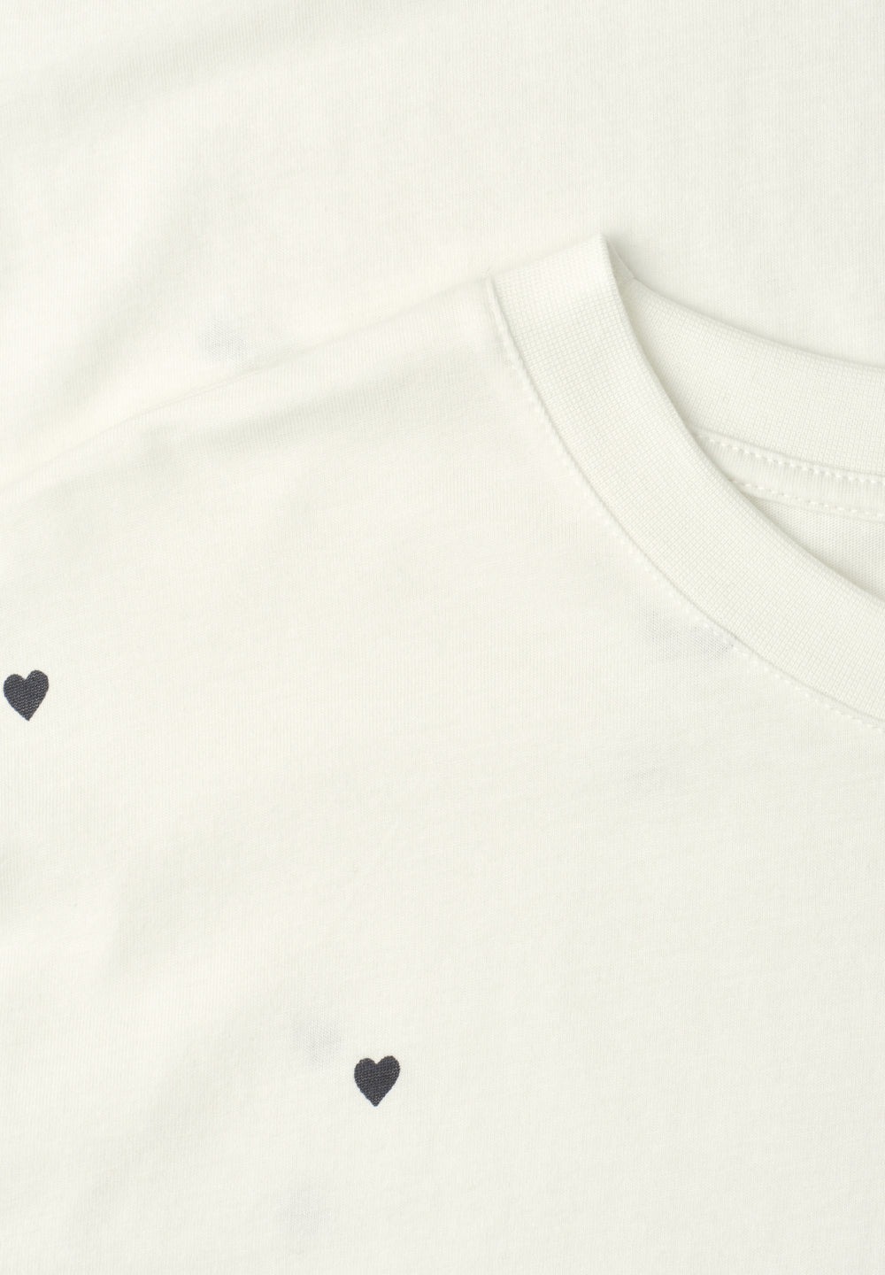 allover heart print shirt, off white 20108 Bild 2