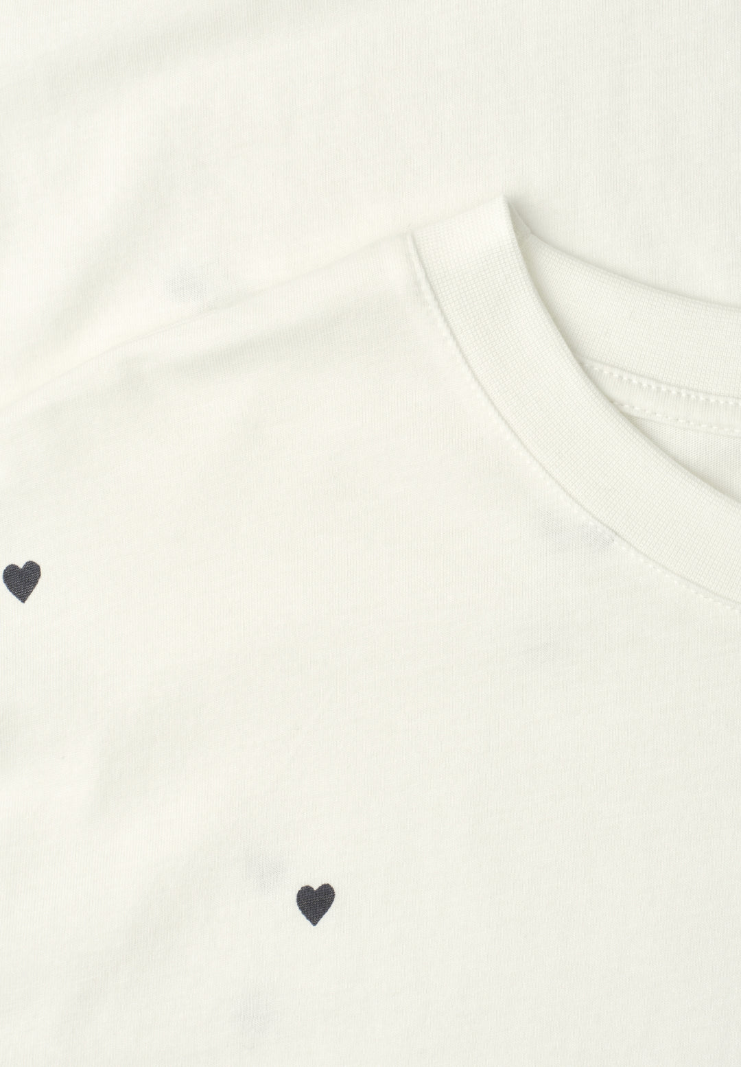 allover heart print shirt, off white 20108 Bild 2