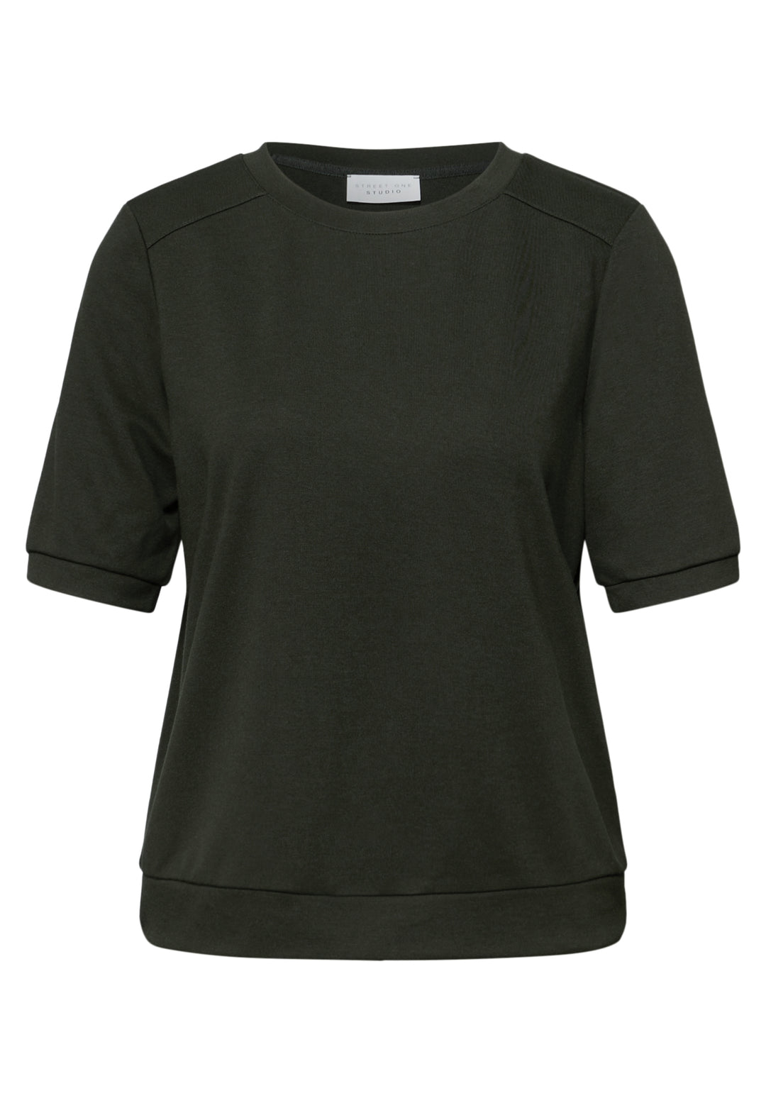 basic interlock shirt, oil green 16303 Bild 1