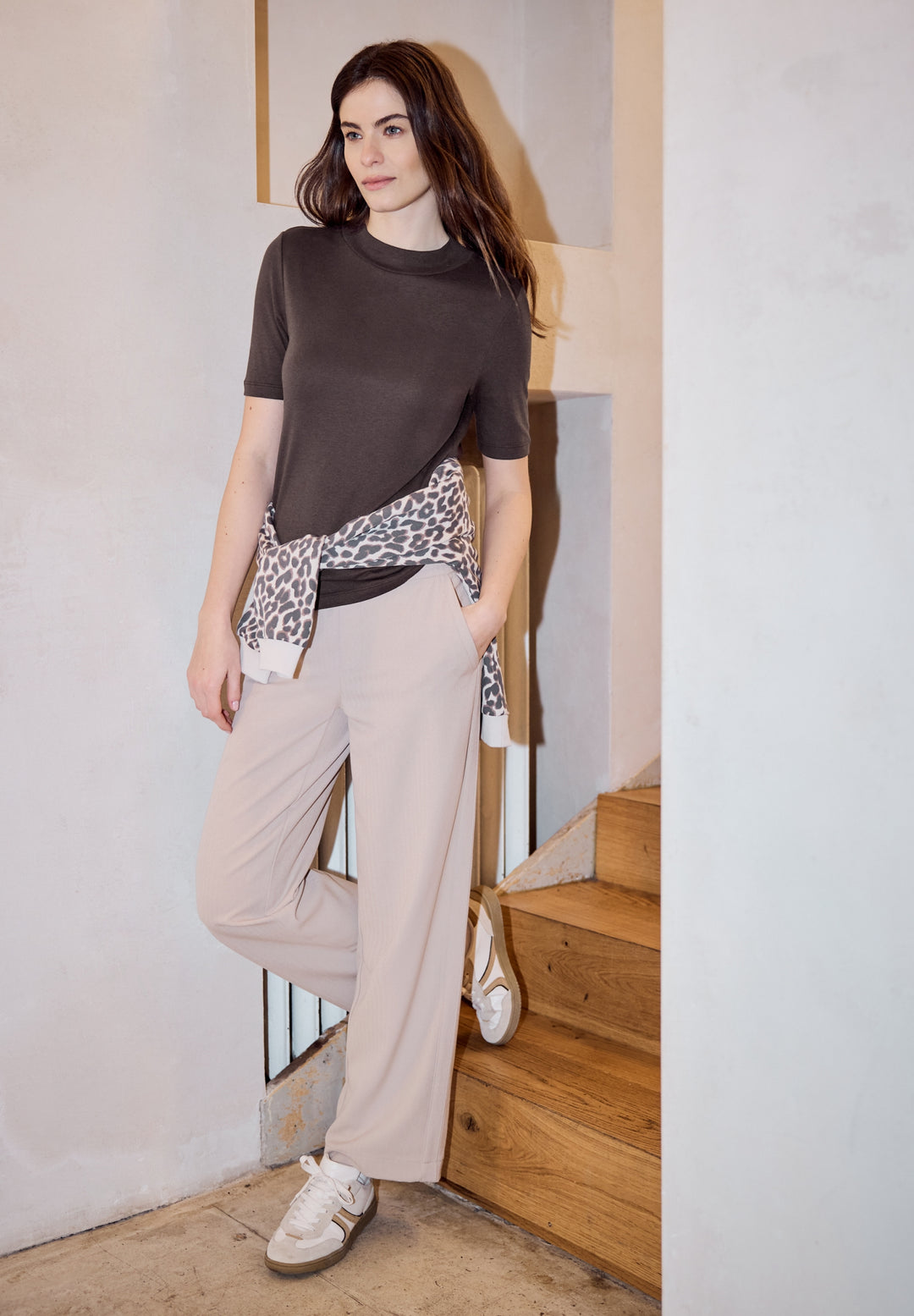 basic turtle neck shirt, plummy brown 16528 Bild 5