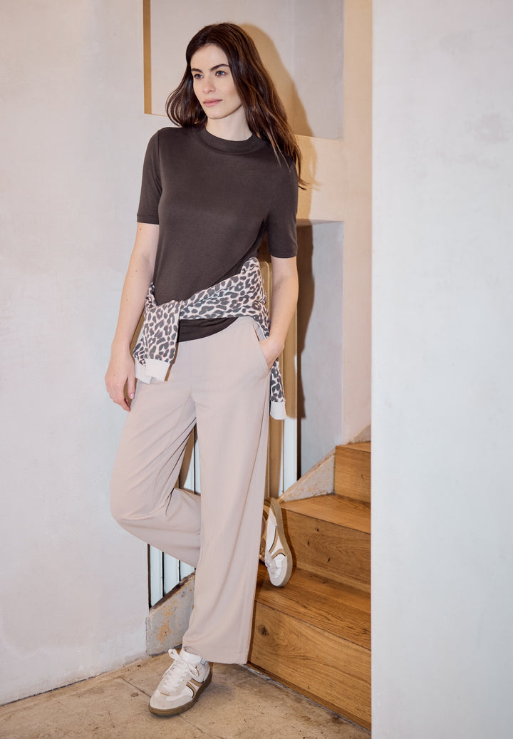 basic turtle neck shirt, plummy brown 16528 Bild 5