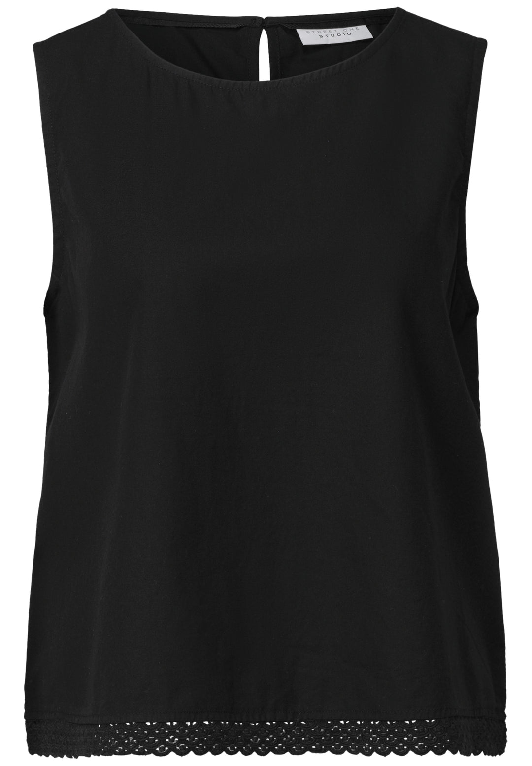 Blousetop w tape detail, Black 10001 Bild 1