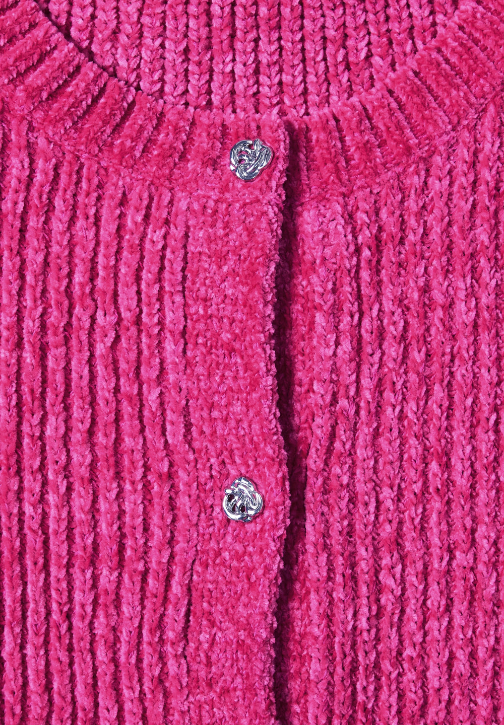 Chenille sleeveless cardigan, ruby raspberry 17939 Bild 2