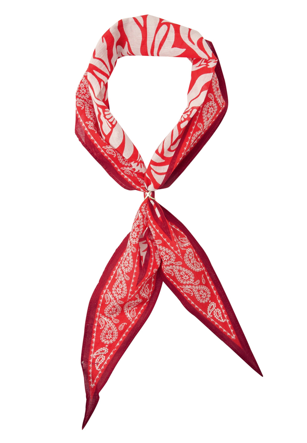 Diamond Bandana with Bead, chili red 37288 Bild 2