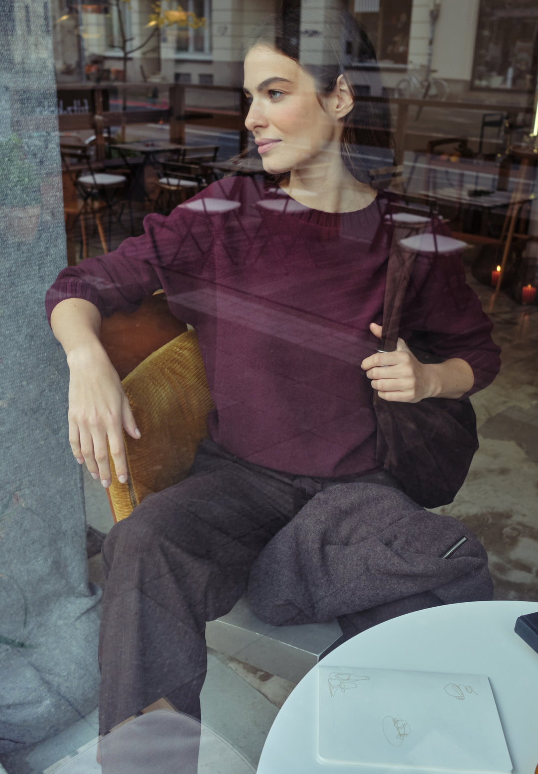 dolman u-boat sweater, royal plum 17212 Bild 7