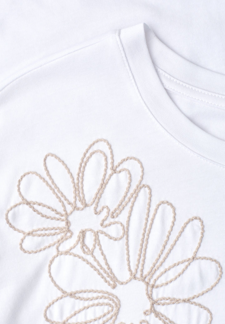 embroidered flower shirt, White 20000 Bild 2