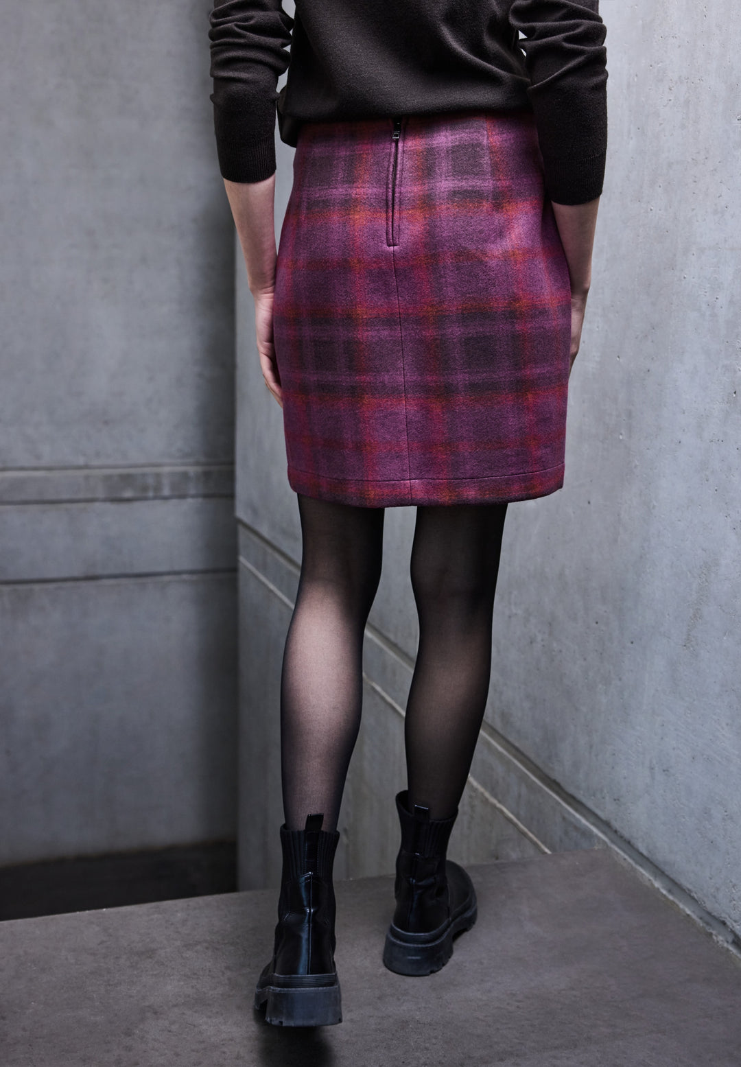 Fake wrap_check, royal plum 37212 Bild 4