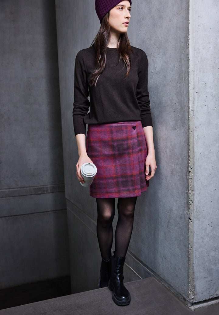 Fake wrap_check, royal plum 37212 Bild 5