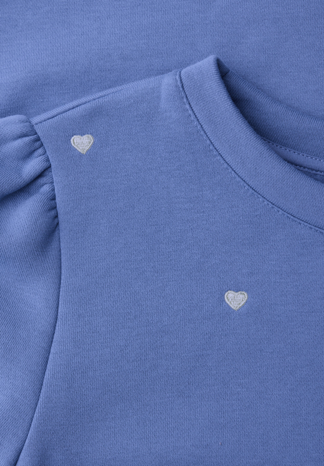heart embroidery shirt w.gathe, blue echo 27450 Bild 2