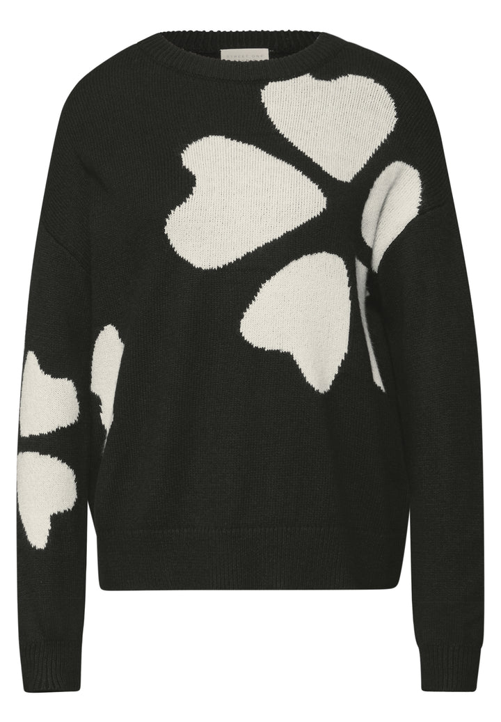 intarsia sweater, Black 20001 Bild 1