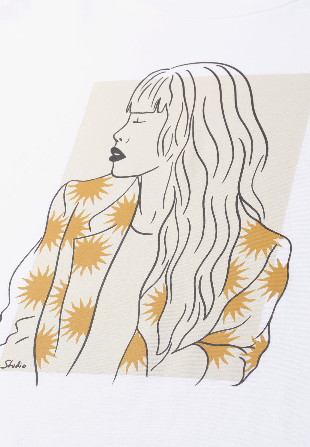 lady print shirt, White 30000 Bild 2