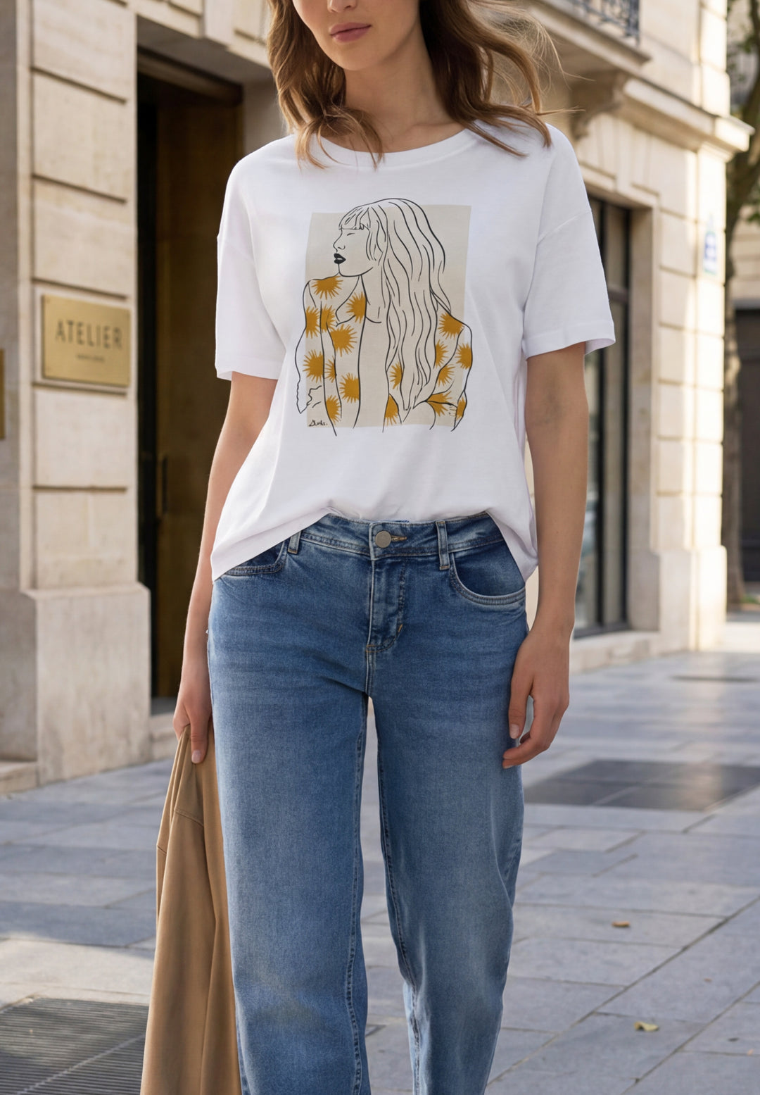 lady print shirt, White 30000 Bild 3