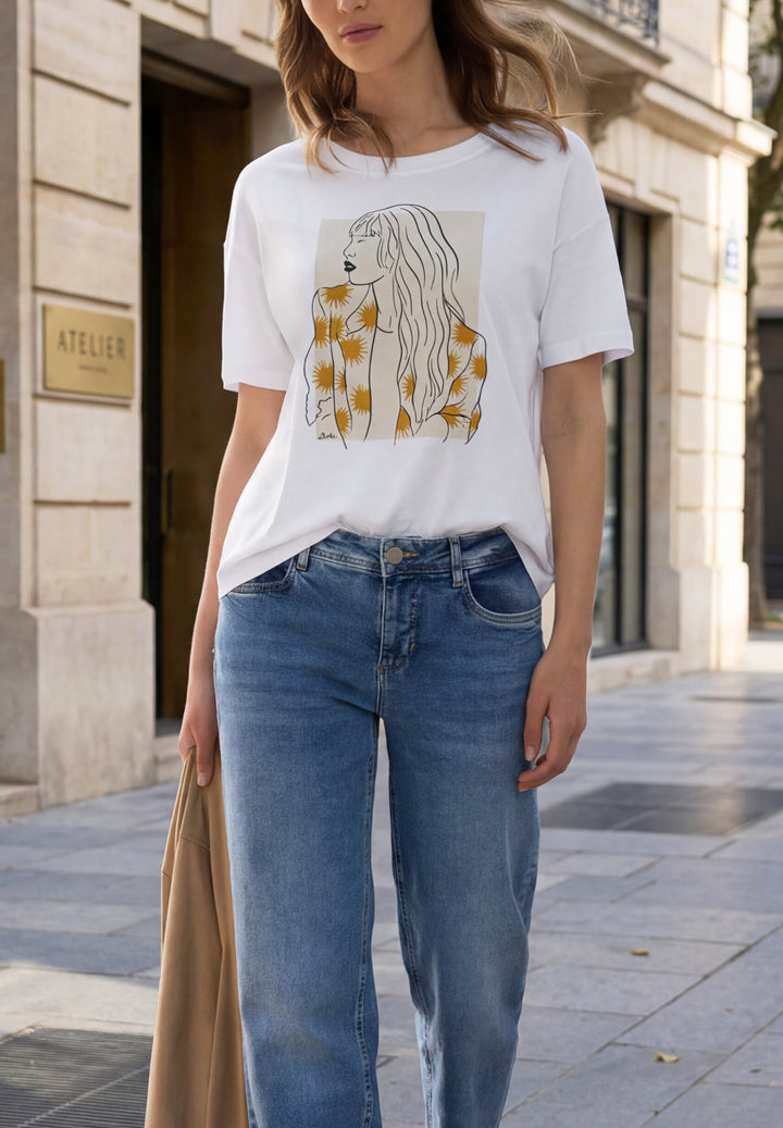 lady print shirt, White 30000 Bild 3