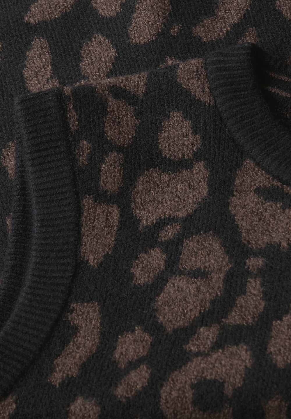 leo jacquard sleeveless sweate, Black 20001 Bild 2