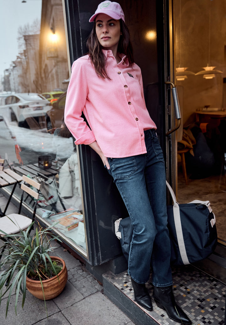 LTD QR Corduroy shirtcollar bl, tulip pink 17379 Bild 5