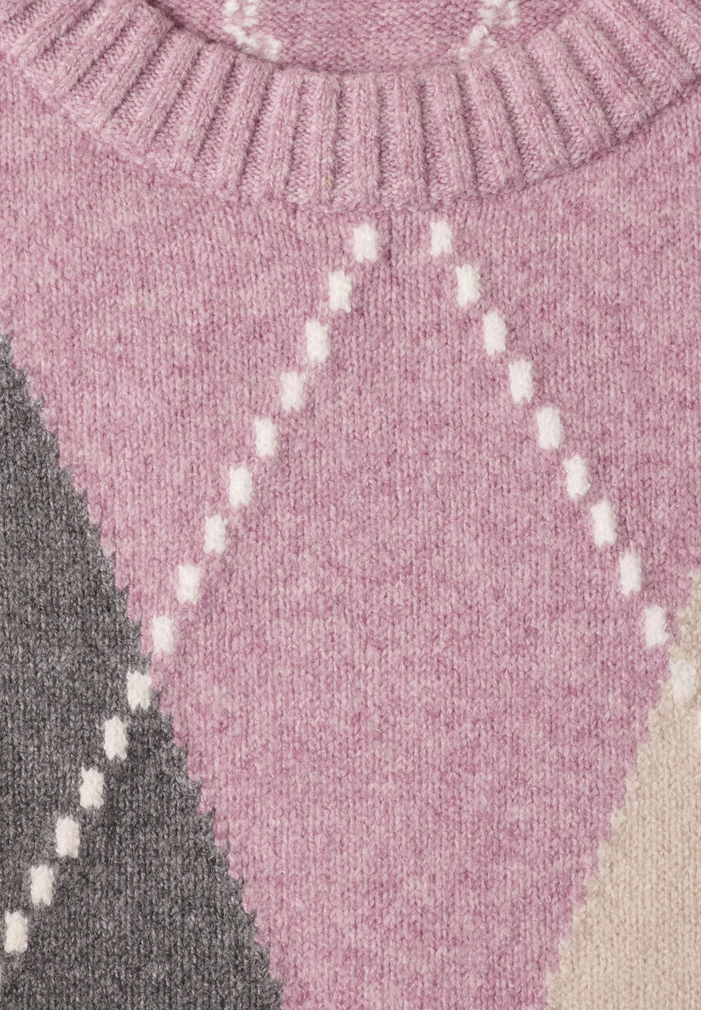 LTD QR Studio_Argyle sweater, pearly rose mel. 37883 Bild 2
