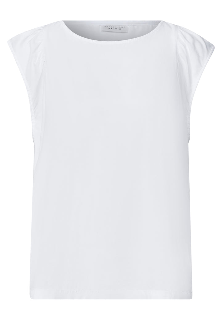 LTD QR Studio_Blousetop w slee, White 10000 Bild 1