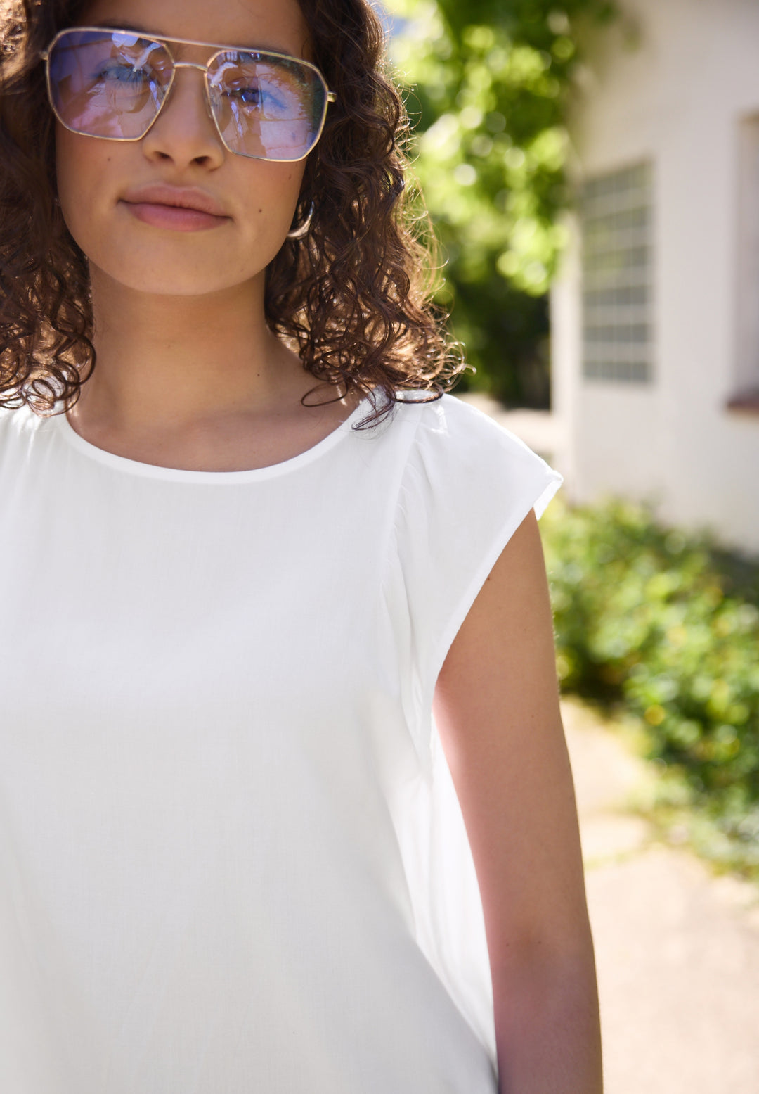 LTD QR Studio_Blousetop w slee, White 10000 Bild 6