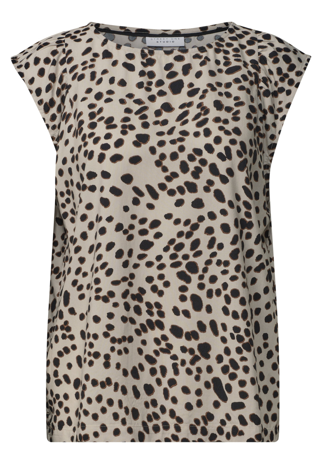 LTD QR Studio_Blousetop w slee, Black 30001 Bild 1