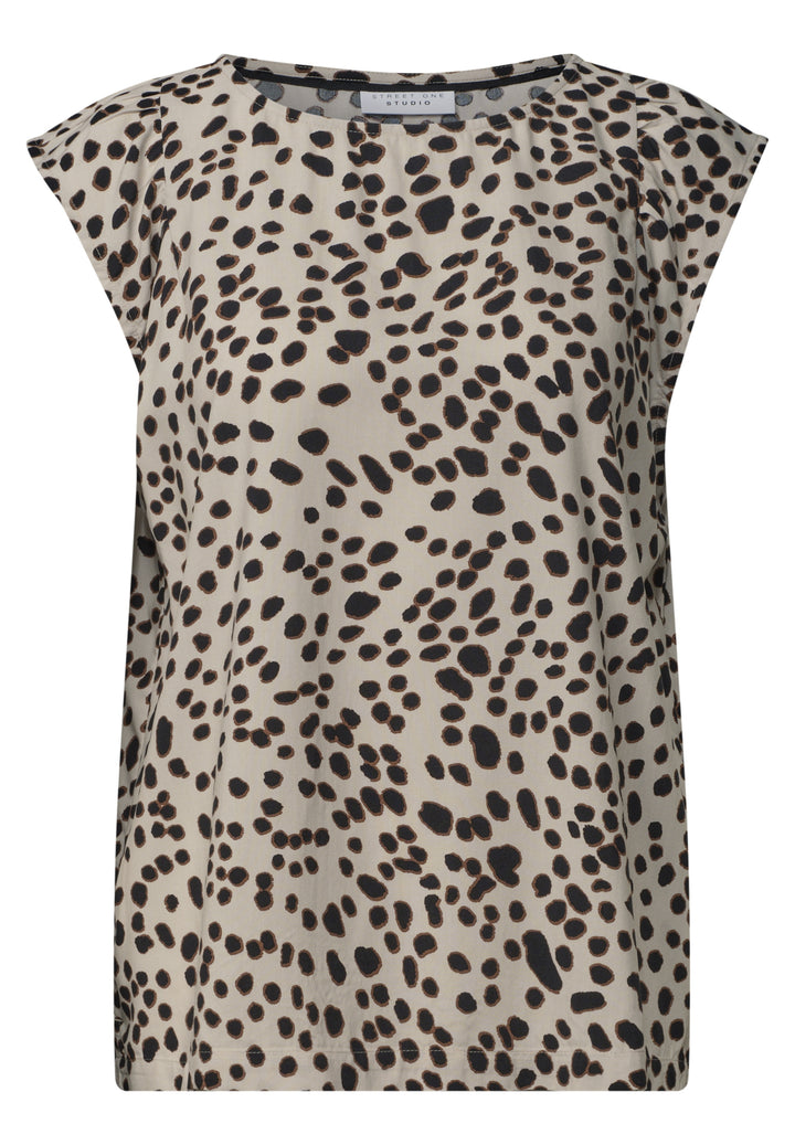 LTD QR Studio_Blousetop w slee, Black 30001 Bild 1