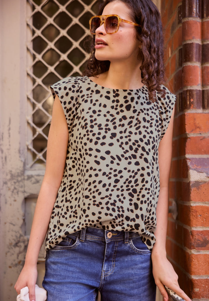 LTD QR Studio_Blousetop w slee, Black 30001 Bild 3