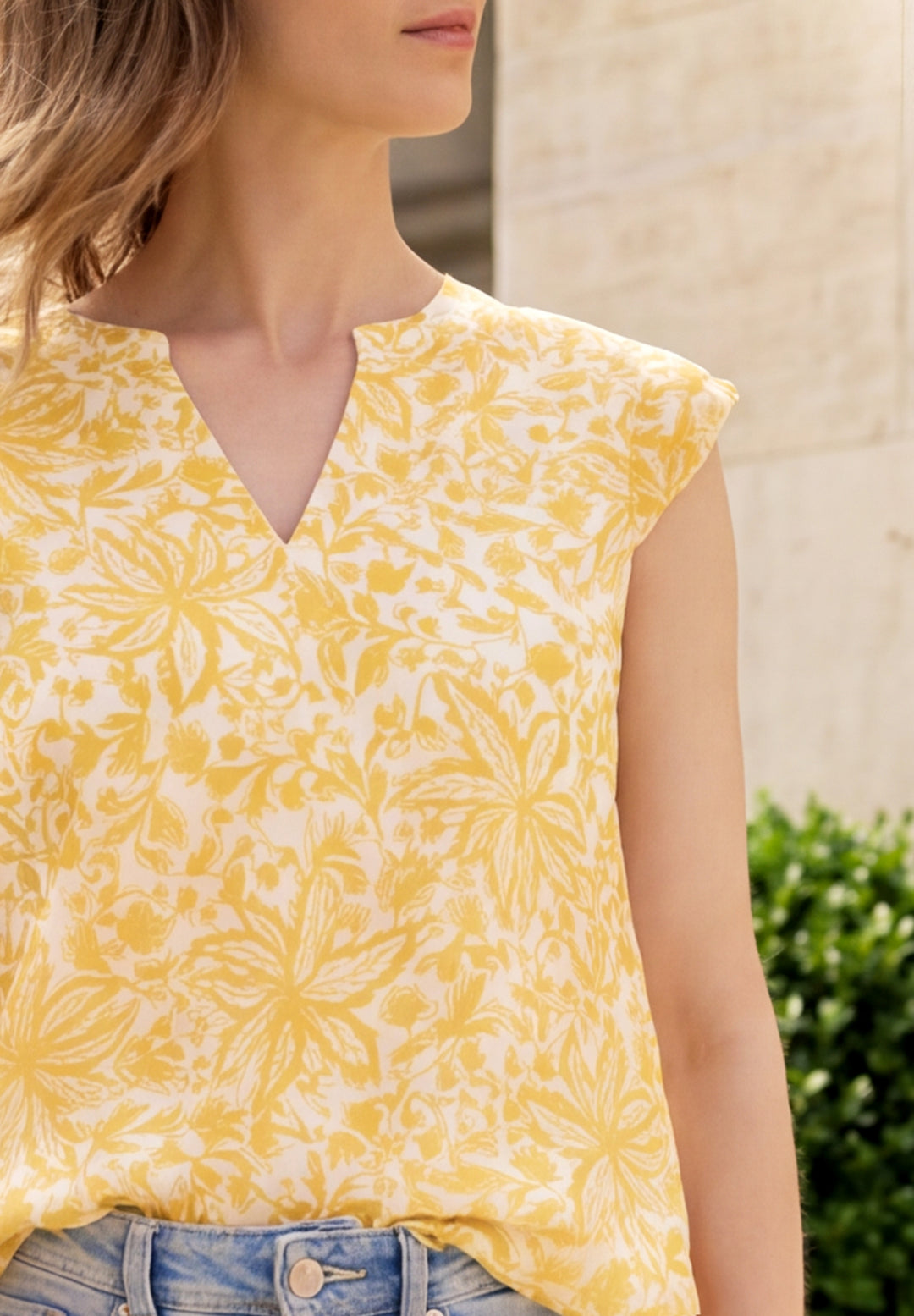 LTD QR_ Studio Chiffon top w d, earthy yellow 37844 Bild 3