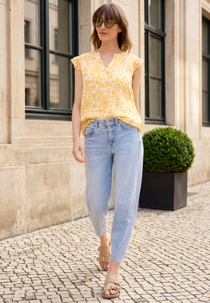 LTD QR_ Studio Chiffon top w d, earthy yellow 37844 Bild 5