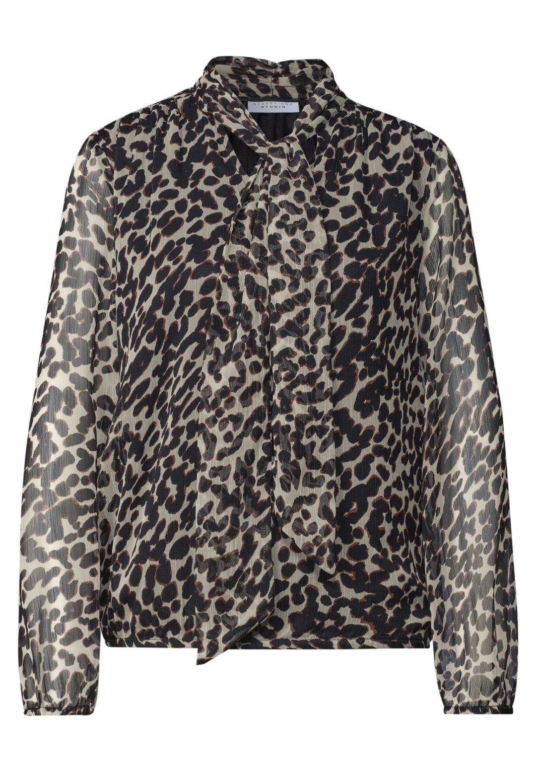 LTD QR Studio_Chiffon v-neck b, Black 30001 Bild 1
