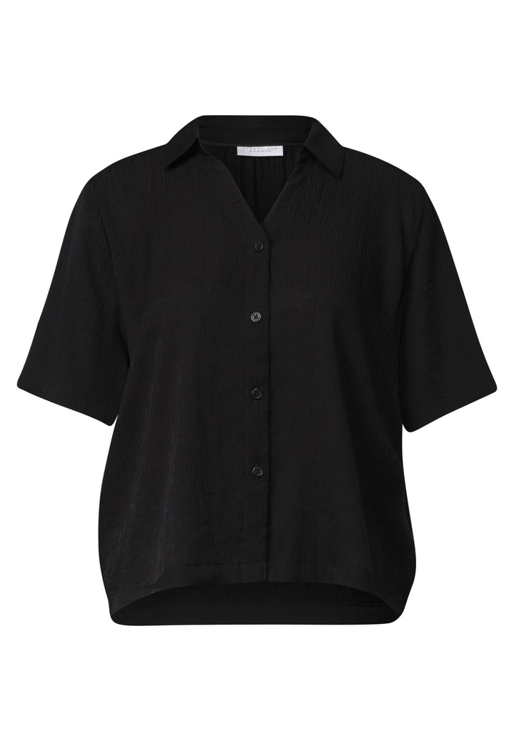 LTD QR_Studio Crinkle buttoned, Black 10001 Bild 1