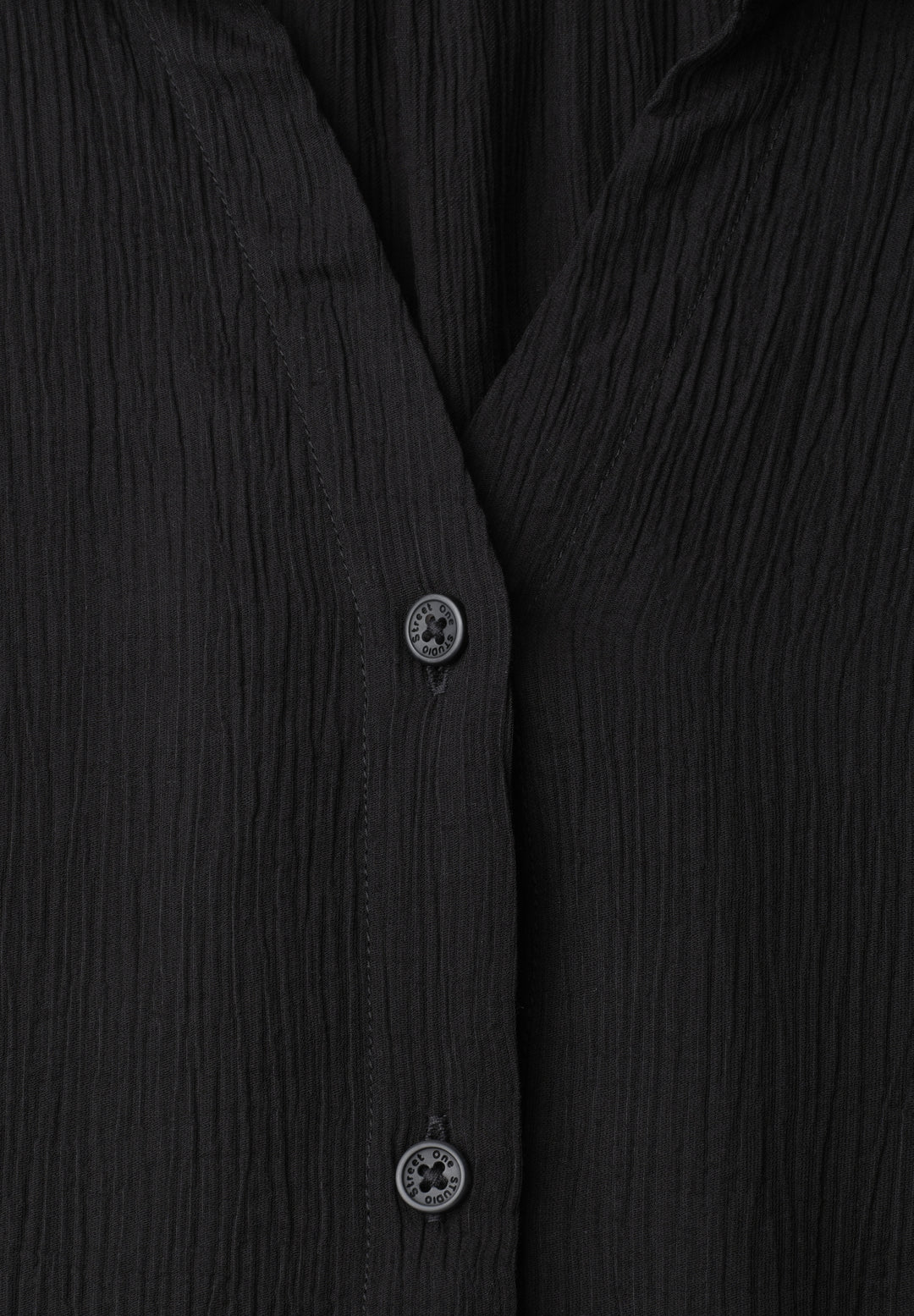 LTD QR_Studio Crinkle buttoned, Black 10001 Bild 2