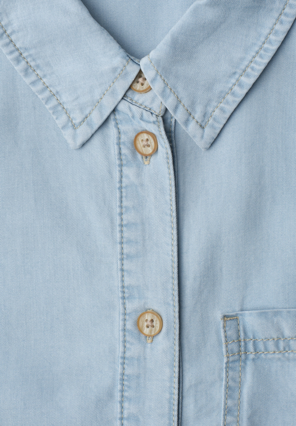 LTD QR Studio_Denim Blouse,lig, soft light blue wash 18178 Bild 2