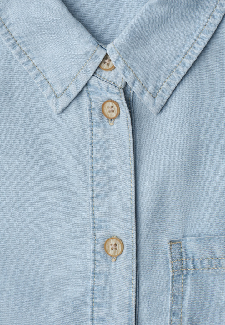 LTD QR Studio_Denim Blouse,lig, soft light blue wash 18178 Bild 2