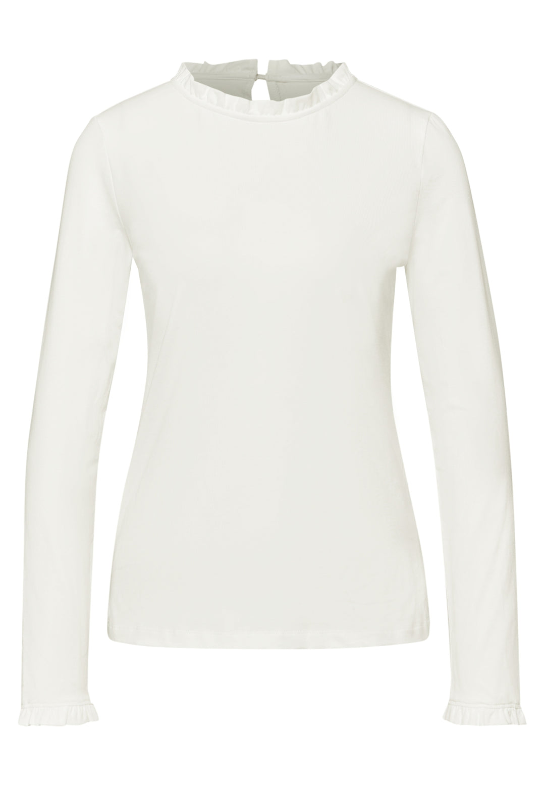 LTD QR_Studio_frill neck basic, off white 10108 Bild 1