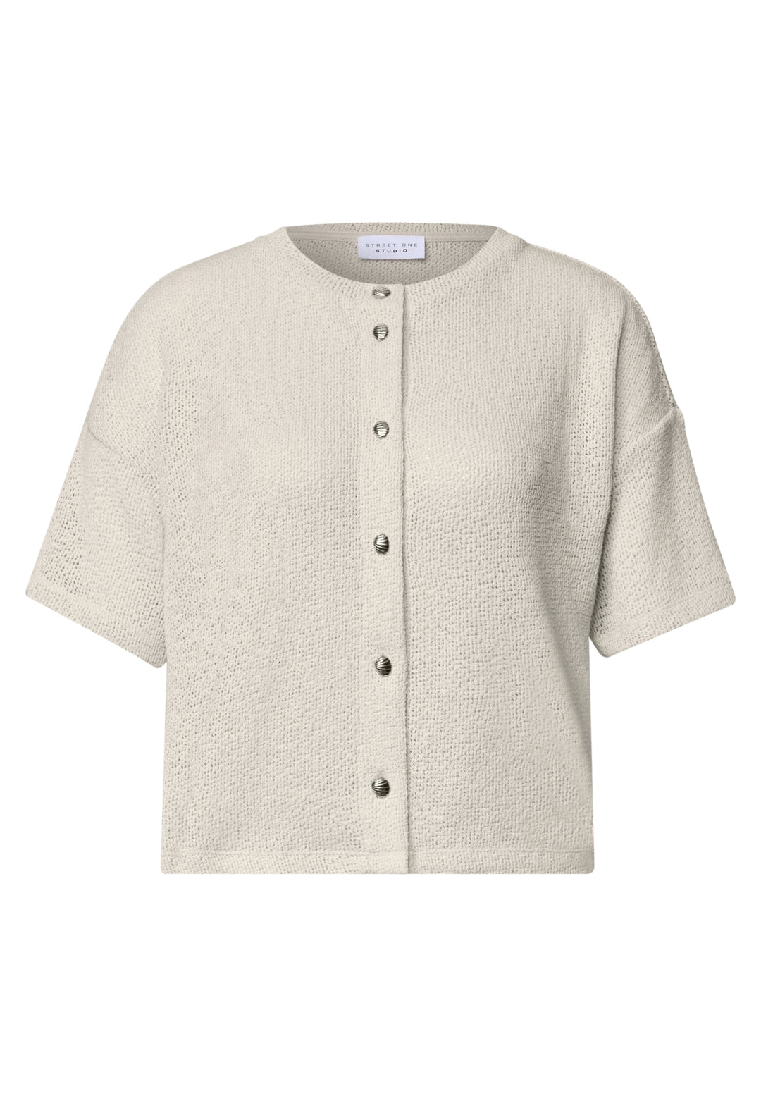 LTD QR Studio_Knit look jacket, vanilla sand 17821 Bild 1